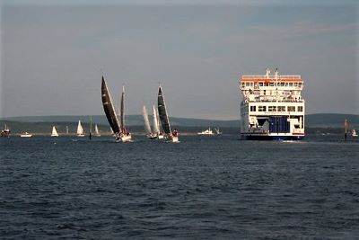 Wightlink ferry movements in Horn Reach